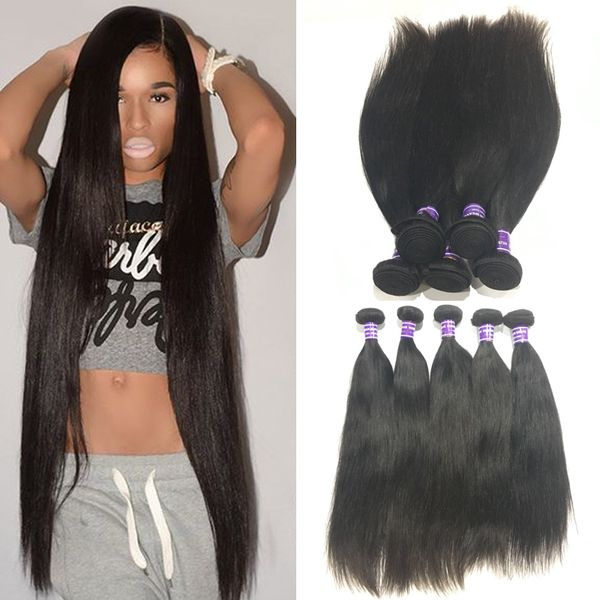 Brazilian Straight Hair Weave Bundles 100 Human Hair Bundles