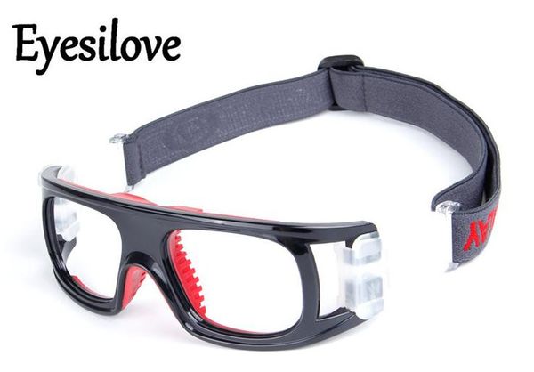 

eyesilove tennis soccer volleyball football basketball sports goggle glasses frame protective goggle frame can make prescription, Silver