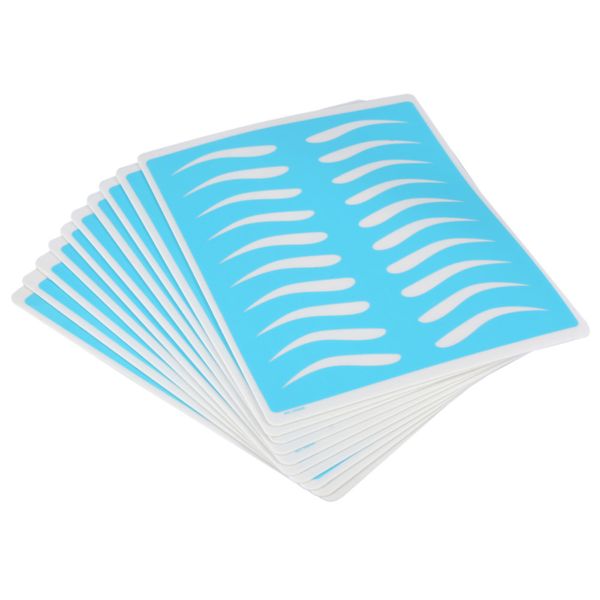 

10pcs/set silicone tattoo training skin permanent makeup eyebrow tattoo practice skin fake practice for microblading