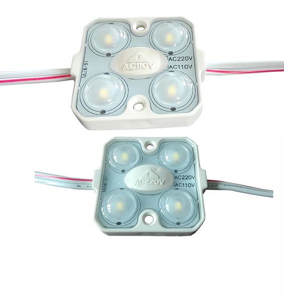 110 V Hochspannungs-LED-Modulleuchte, 16,75 Fuß, 4 LEDs, 1,5 W, Schilder-Hintergrundbeleuchtung, Tafelleuchte, gute Qualität, 5 Jahre Garantie