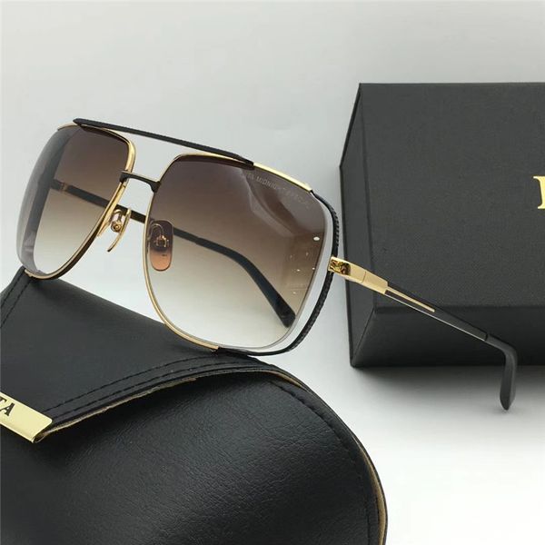 

mens runway special sunglasses gold brown shaded glasses fashion mens sunglasses shades eyewear with case, White;black