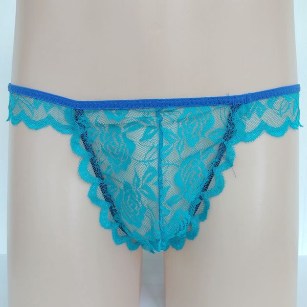 

2017 gay trendy men's underwear underwear small rose lace briefs panties low waist small pants gay, Black;white