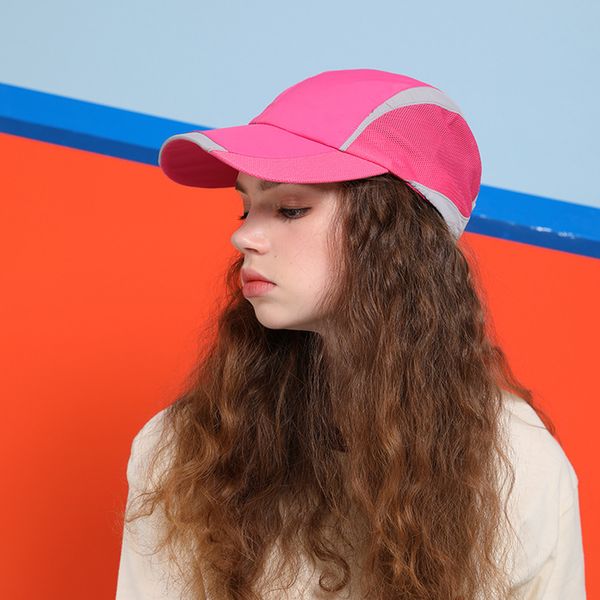 

chens sister] 2018 new outdoor travel quick-drying cap women anti-uv baseball cap fashion stitching color mesh women hat, Blue;gray