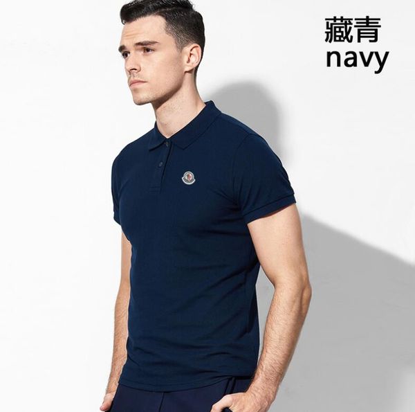 

Новые мужские рубашки поло с короткими рукавами летом высокое качество мужская бизнес повседневная рубашки поло camisa polo masculino S-XXXL MC123