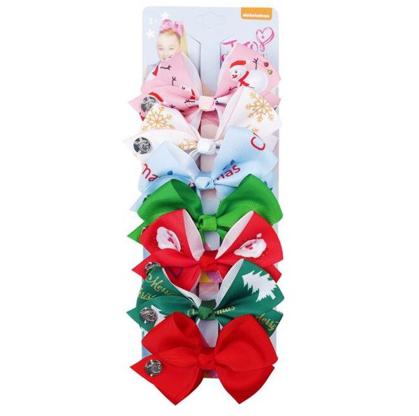 

jojo siwa bows 7 days jojo bow 4.5inch beautiful hair accessories xmas present stocking filler for girls, Golden;white