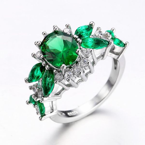 

designer jewelry zircon rings eneralds zircon rings for women to party fashion jewlery of shipping, Golden;silver