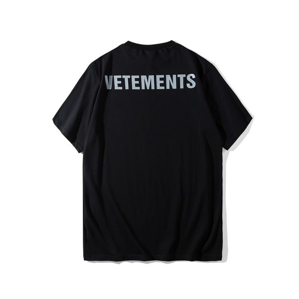 

version 2018 vetements staff justin bieber women men t shirts tees hiphop 3m reflection men coon t shirts tee summer, White;black