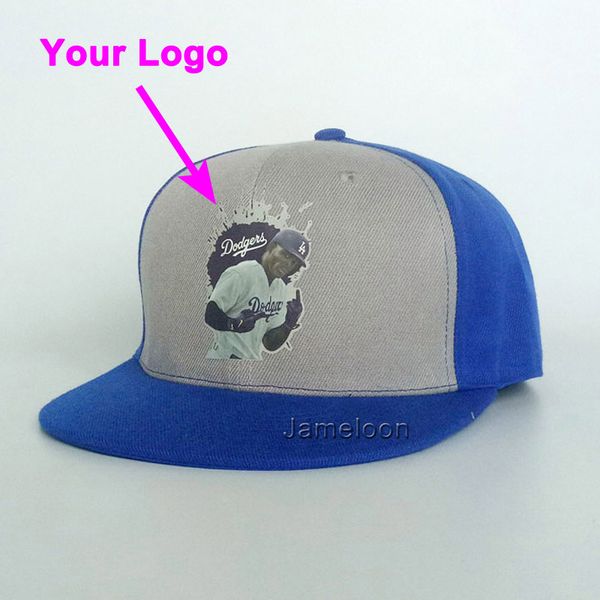 Brim lisa do chapéu de criança dos meninos Personalize o tampão feito sob encomenda exterior do basebol do esporte do tênis do tamanho da juventude Low MOQ