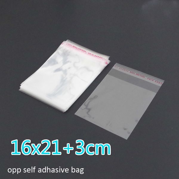 

200pcs clear resealable bopp poly cellophane bags 16x213cm transparent opp gift bags plastic packaging bags self adhesive seal