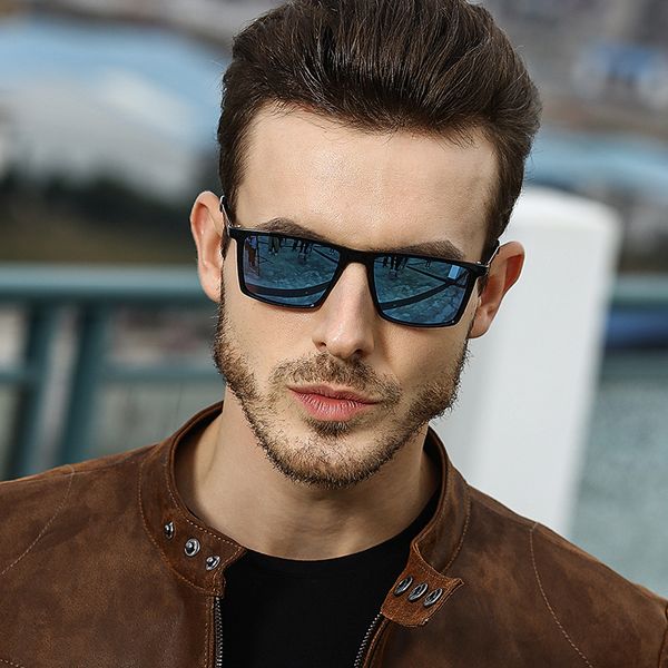 

eoouooe design sunglasses men pilot eyewear uv400 polarized driving eyeglasses classic gafas shades dark sun glasses male goggle, White;black