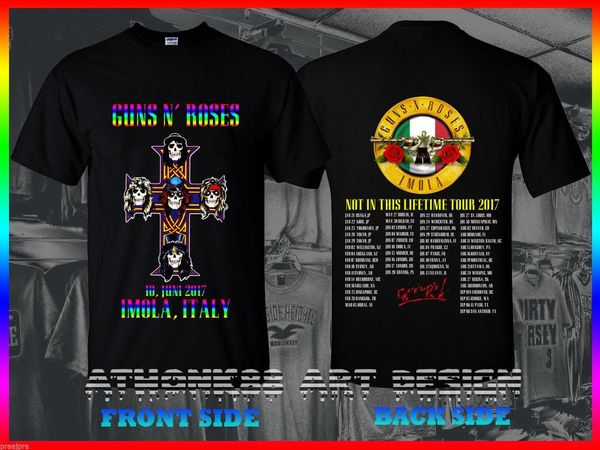 Guns N Roses GNR T-Shirt Not In This Lifetime Tour Women/'s Black