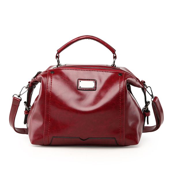 

bags for women handbag female brand designer shoulder bag casual shopping tote wax oil pu leather handbags solid crossbody bags