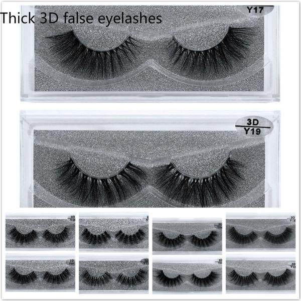 

wholesale no logo 3d mink eyelashes natural long thick handmade false eyelashes set makeup fake eye lashes eyelash extension 1 pair