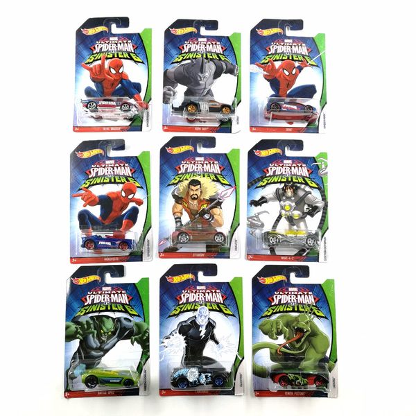 

Горячие колеса автомобиля MARVEL Ultimate Spider Man Sinister6 коллекционное издание металл лить