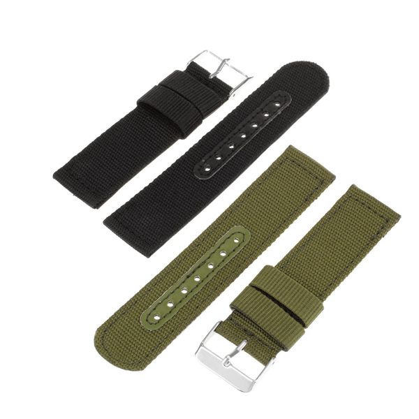 

infantry 20mm 22mm watchbands lightweight nylon adjustable replacement band sport watch strap fitness bracelet, Black;brown