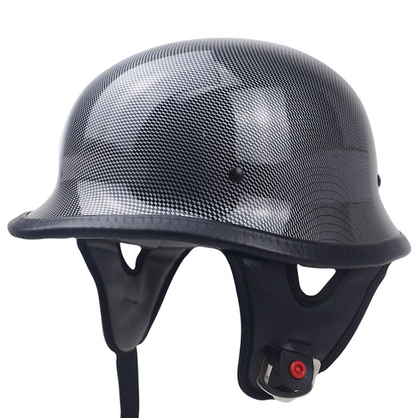 

german helmet m35 design half face motorcycle helmet dot approved chopper bike adults light weight no mushroon profile