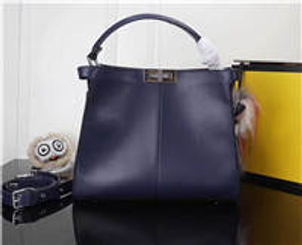 

2018 33cm cowhide genuine leather women handbags check plaid tartan brand designer shoulder bag lady small bag fashion