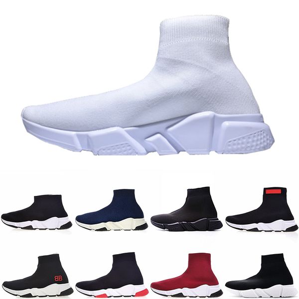 

Sock shoes speed for women & mens Designer fashion Luxury Paris boots Red Triple Black Flat new good casual shoes outdoor womens Sneaker