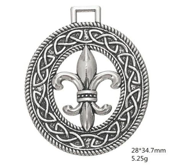

2021 tibetan silver plated pendants fleur de lis charms for necklace diy jewelry, Bronze;silver