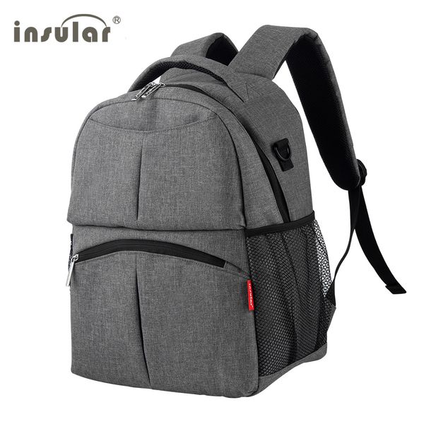 

insular mummy bag backpack baby diaper bag high-quality breathable mother's maternal care baby stroller nappy