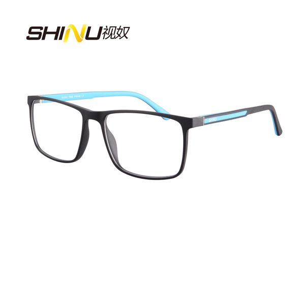 

shinu brand eyewear frame uv400 anti blue light computer glasses game goggle antifatigue eyeglasses frame clear lens spectacles, Silver