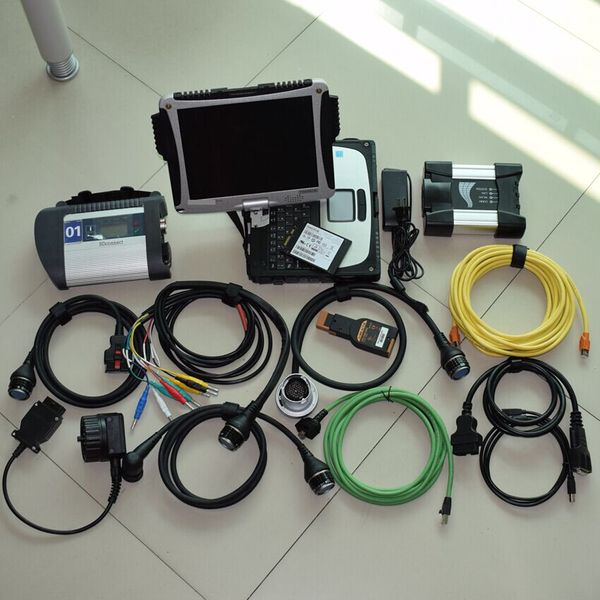 

bmw for benz 2in1 diagnostic tool 1tb hdd installed in cf-19 computer icom next star sd connect c4 ready to use