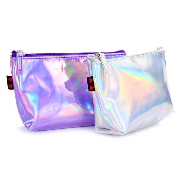 

aoeo make up bag hologram cosmetic bag case holographic makeup beauty box for travel case for cosmetics