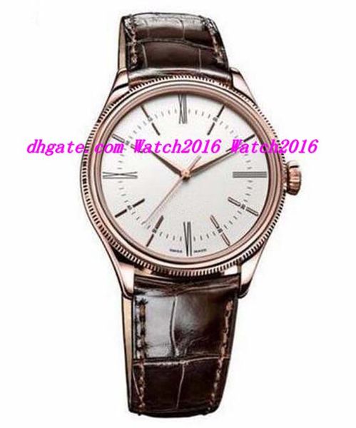 

new luxury watches 39mm time 50505 50509 18k everose gold black dial automatic mens watch mens watch watches, Slivery;brown