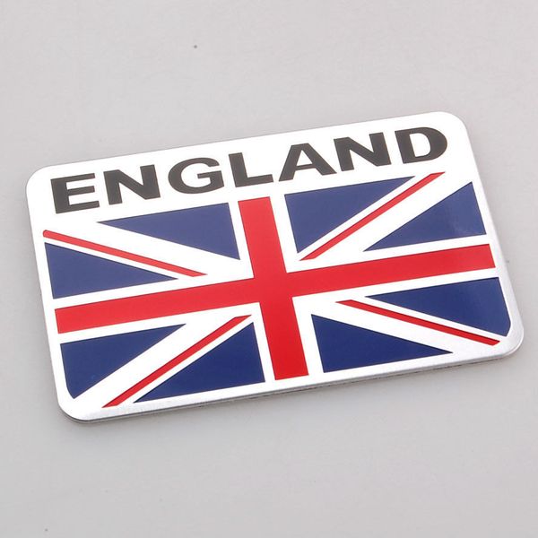 Mode Auto Styling Nationalflagge 3D Metall Chrom Aluminiumlegierung Emblem Abzeichen Aufkleber Für Amerikanisch Australien Frankreich Deutschland England Italien