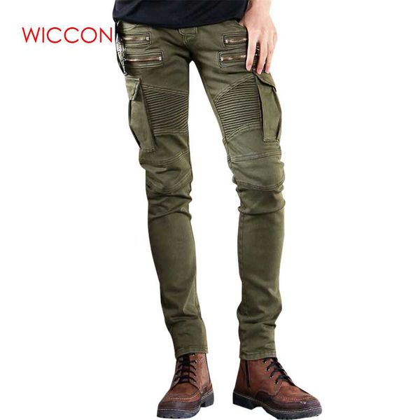 

green black denim pants biker jeans mens skinny 2018 runway distressed slim elastic jeans hiphop washed trousers for male 28-42, Blue