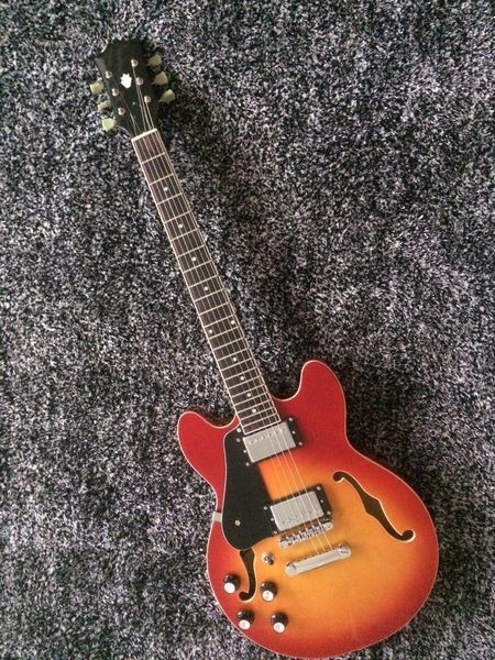 

wholesale new arrival left handed e-s 339 jazz electric guitar in cherry burst 160401