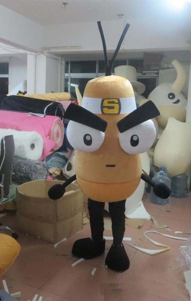 

2018 realistic insect pest mascot costume , ing, Red;yellow