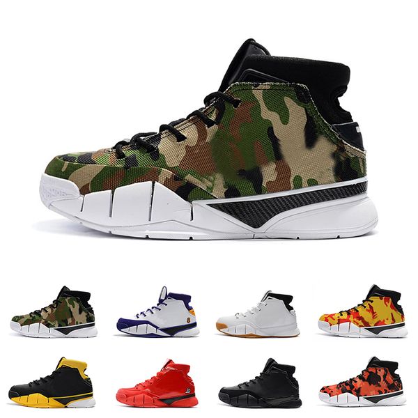 

with box)undftd x kb 1 protro mpls all-star undefeated camo basketball shoes for men deep forest aq3635-300 authentic sneakers 40-46