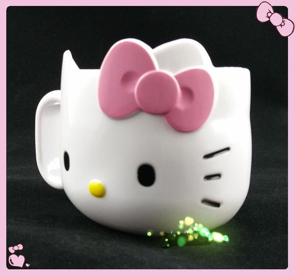 

new hello kiy mug gargle cup milk cup tumbler rinse handle - melamine 1pc laa-3
