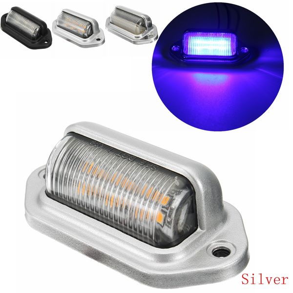 

6led number license plate tag light universal for boat rv truck trailer lorries caravan interior step lamp 10-30v tail light