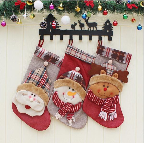 Personalised Kids Luxury Embroidered Xmas Stocking Red Christmas 2018