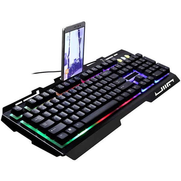 

g-700 mechanical feel usb wired led backlit keyboard with mouse 104 keys gaming keyboard mouse sets gamer set for pc computer notebook