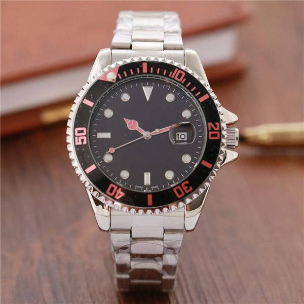 

2017 Mens watch Luxury Top Quality Master Full Stainless Steel quartz Gent's Wrist Watch Gold Silver Black 40mm male watch.