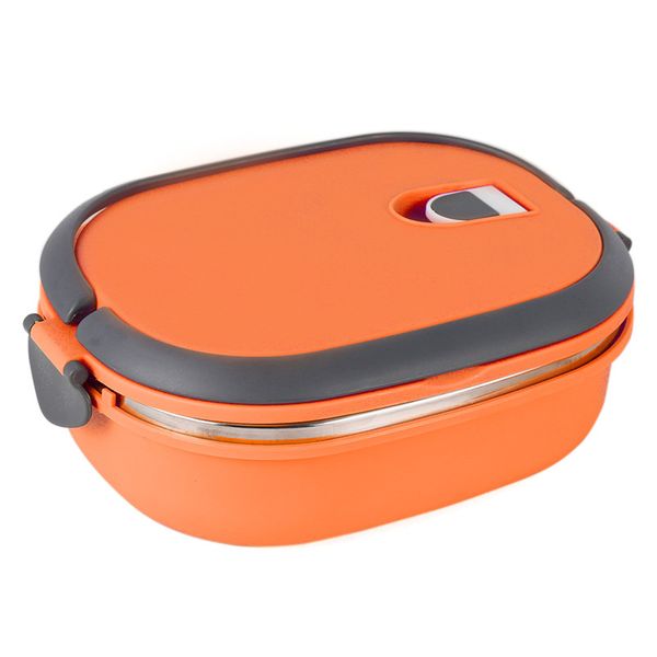 

thermal insulated food container lunch box for student stainless steel 1 layer multi color home supplies
