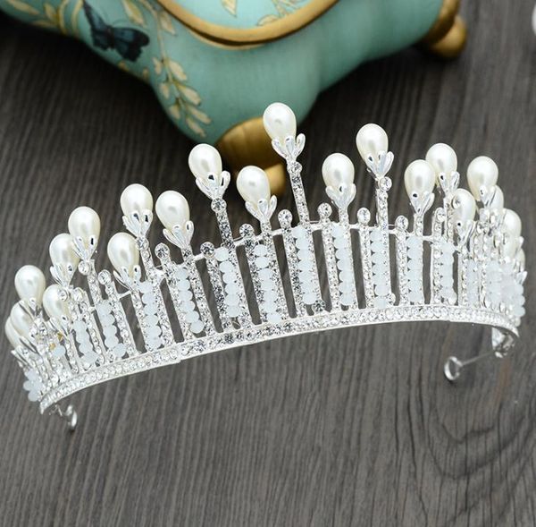 Pearl корону свадьбы невест головные уборы свадебное платье, аксессуары, автошоу, аксессуары для волос, алмазная голову украшения