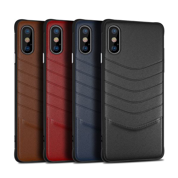 

New luxury leather ca e for iphone xr x max x 6 7 8 plu cell phone ca e bu ine for am ung galaxy 8 9 10 plu note 8 9 lim cover