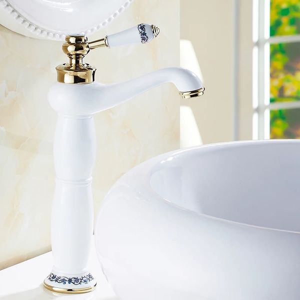 

basin faucet bathroom sink mixer brass tap water faucet bathroom sink faucet tap restroom lacquer white waterfall mixer