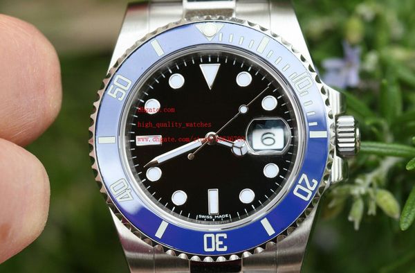 

factory supplier luxury sapphire ceramic bezel 116610 stainless steel automatic mechanical mens men's watch watches black dial, Slivery;brown