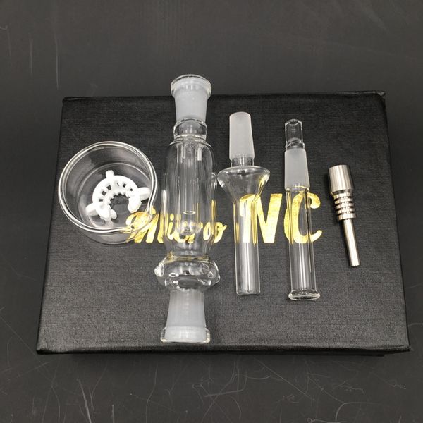 

Комплекты для сбора нектара из цельного куска Малый водяной бонг с 10-миллиметровым титановым наконечником Гвоздь.