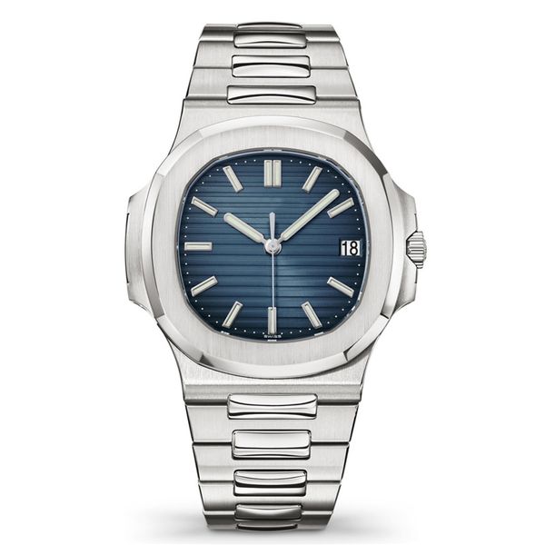 

Nautilu watch men automatic luxury watche 5711 ilver trap blue tainle men mechanical orologio di lu o wri twatch date chrono