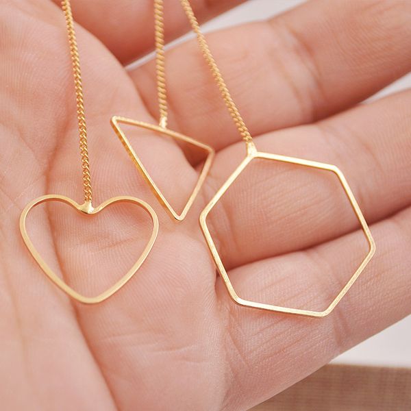 

новая мода серьги мода простой геометрические длинные уха линии многоугольной треугольник любовь серьги, Silver