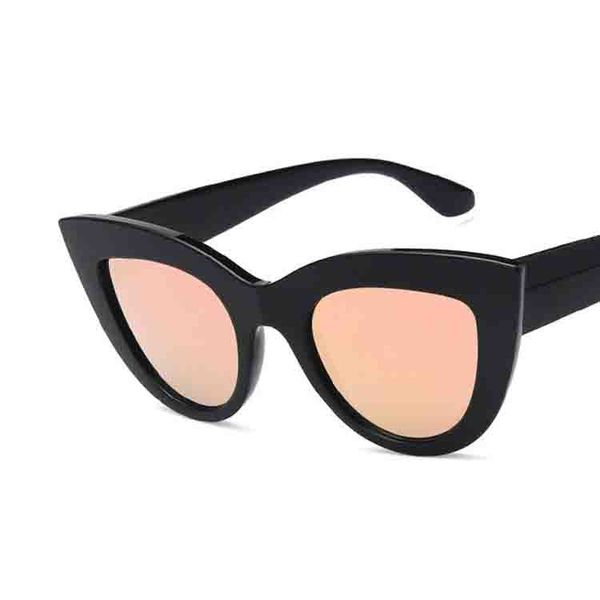 Sonnenbrille Neue Cat Eye Frauen Sonnenbrille Getönte Farbe Objektiv Männer Vintage Geformte Sonnenbrille Weibliche Brillen Blaue Sonnenbrille Marke Designer T2201291