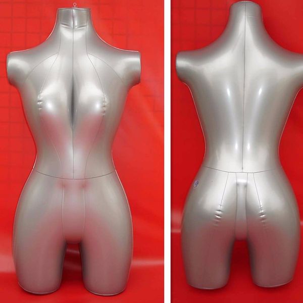 

new inflatable upper mannequin half body female mannequin on sale, Khaki