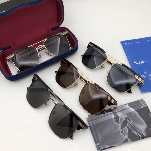 

fashion 0287s women's men's shipping-new sunglasses sunglasses and from 4 colors to choose 2019 brand adldq, Slivery;brown