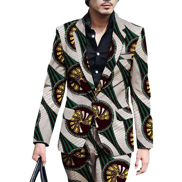 

fashion africa print suit jackets men blazers african festive man's clothes for party costume african men clothing customized, White;black